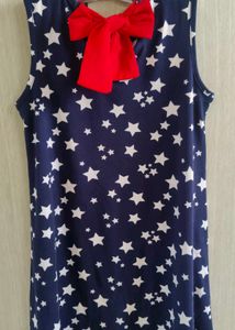 Blue Dress With Heart Sequence