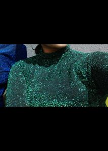 Green Shimery Top