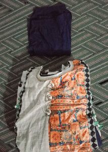 Elegant Printed Kurta with leging