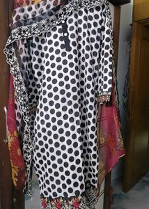 Polka Dot Pakistani Dress