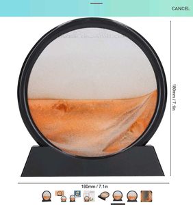 Moving Sand Art Glass Home Decor