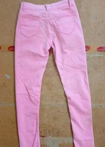 Pink Denim Jeans