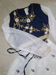 Puffed Sleeves  2 Piece Lehenga Choli
