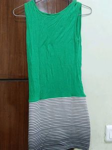 Green Floral Mini Dress