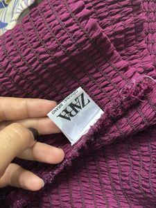 DEEP NECK ZARA TOP
