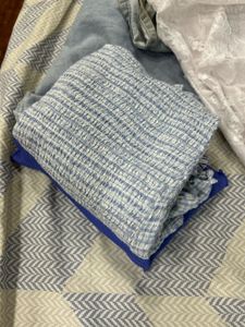 H&amp;M Blue Gingham Mini Dress