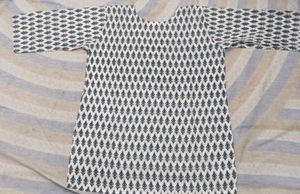 Printed White Kurta