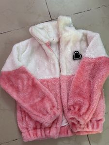 Cute Fuzzy Zip-Up Jacket