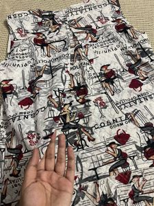 Printed Designer Back Top