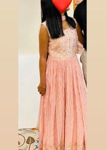 Elegant Pink Embellished Gown