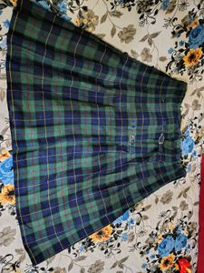 Vintage Plaid Kilt Skirt