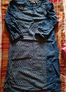 Pure Cotton Blue Kurta