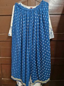 Blue Printed Palazzo Pants