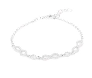 925 Sterling Silver Infinity Bracelet