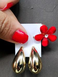 Gold Teardrop Earrings