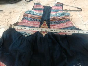 Blue Long Smart and Elegant Frock