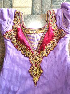Ethnic Gown Purple Colour 💜