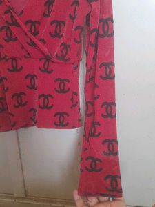 Christmas Perfect Red Designer Top