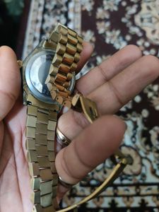Rolex Copy Wrist Watch Golden Color