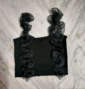 Cute Frill Crop Top
