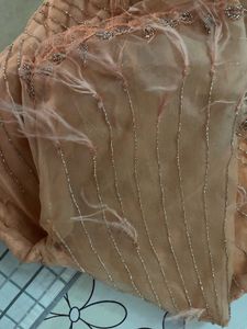 Peach Embellished Blouse