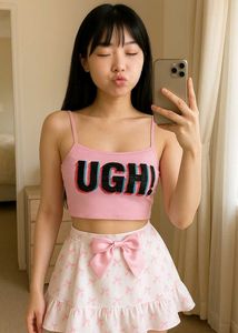 Y2K Graphic Print Cute Cami Top