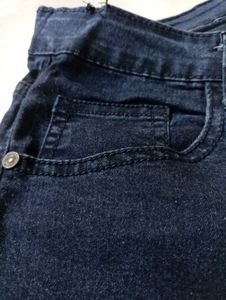 Denim Damaged Jeans for Women