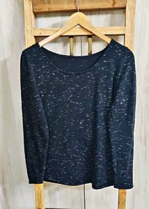 Black Cotton Swift Top Size-36