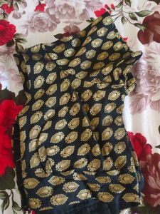 Black &amp; Gold Sari Blouse