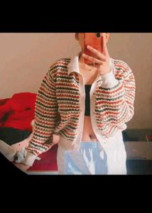 Striped Knit Cardigan