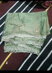 Olive Green Embroidered Kurta Set