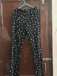 Floral Print Flare Pants