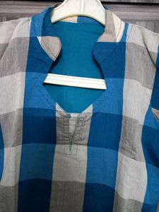 Checkered Kurta
