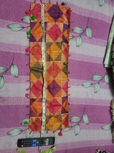 Red Punjabi Suit with Colorful Dupatta
