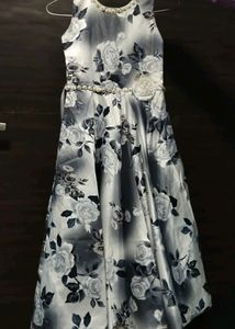 Long Flared Gown For Girls🖤