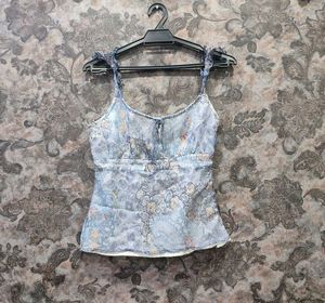 Softgirl Girly Style Ethnic Top.
