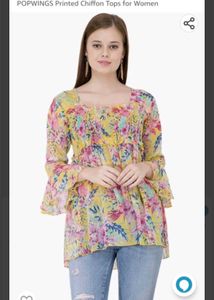 Popwings Chiffon Top