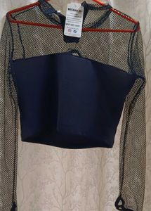 Fishnet Crop Top