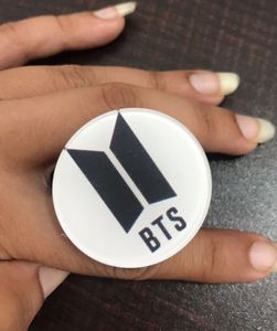 POPSOCKET BTS Logo Black And White Print