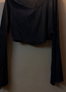 chic flared crop top