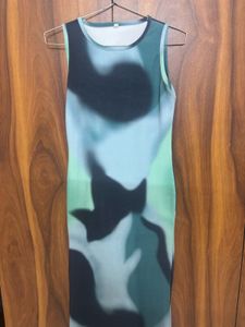 Abstract Print Dress