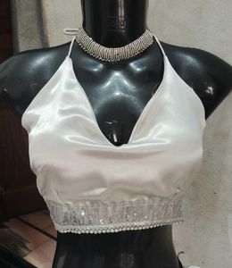 Elegant Halter Top Lehenga Skirt Festival Dhamaka