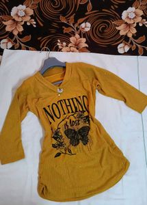 Stylish Mustard Graphic Tee