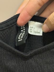 H&amp;M Black Sweetheart  Dress