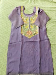 Elegant Lavender Kurta set