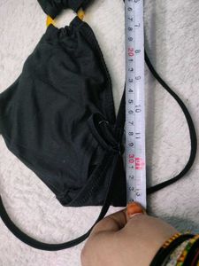 Black Ring Detail💚 Bikini Top