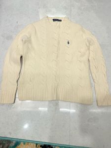 Ralph Lauren Wool Cashmere Cable Knit Sweater