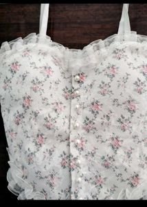 Floral Lace Corset Top