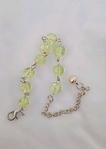 Lime Green Beaded Bracelet