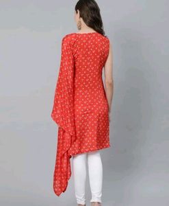 Unused With Tag One Side Sleeve Embroidery Kurta